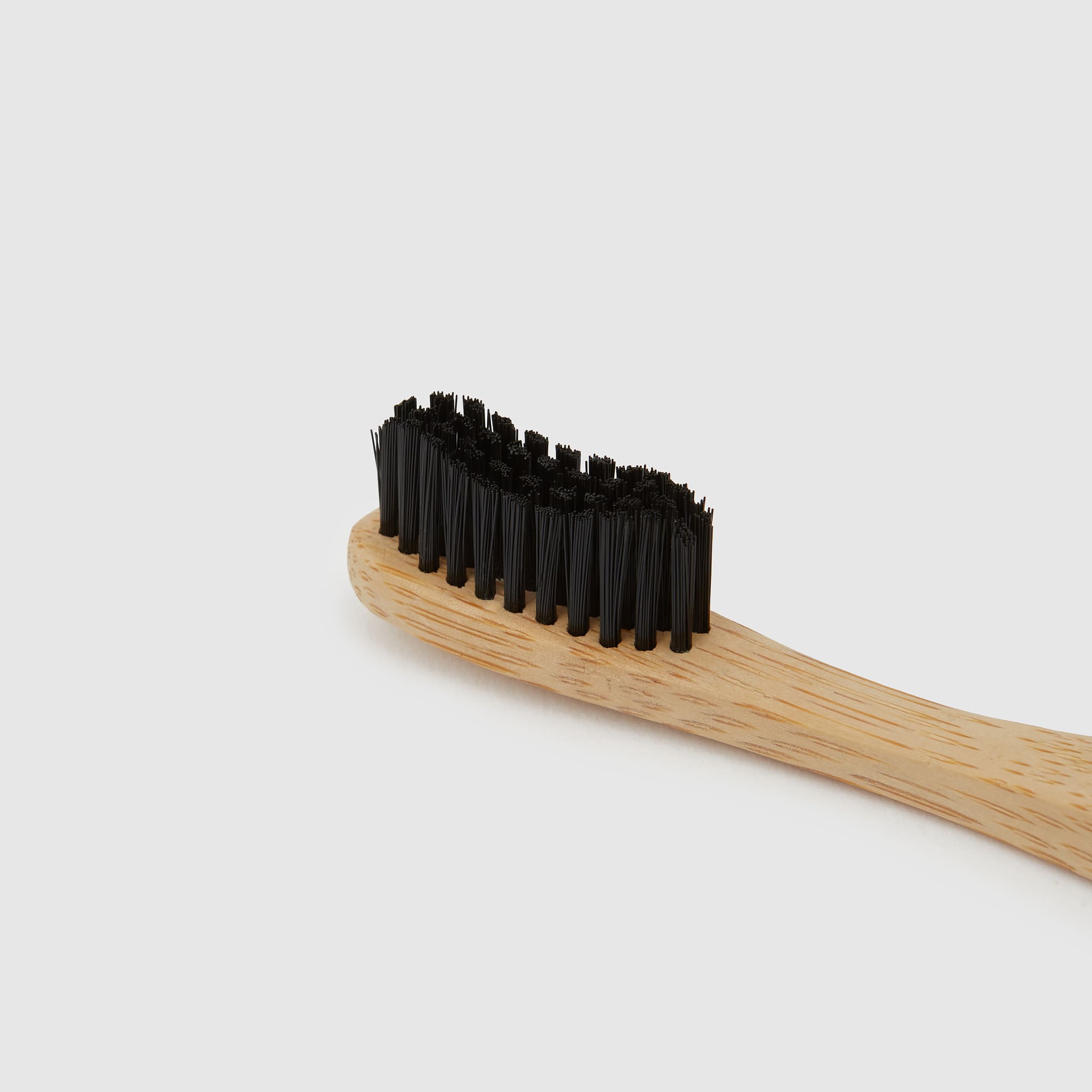 Bamboo Toothbrush - Soft and Medium Bristles Black Color - Pack Shot Product - BAMandBOO Grounded Skincare Azores