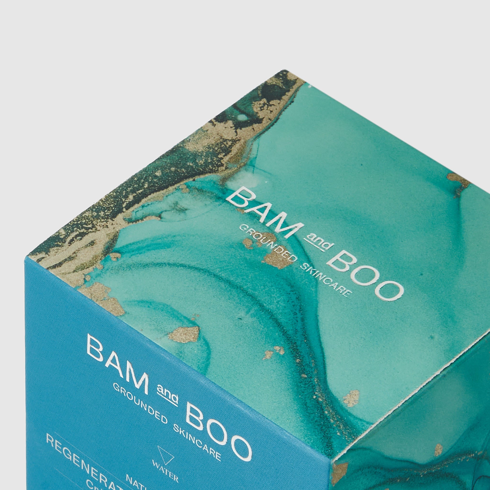 Regenerative Overnight Cream - Pack Shot Packaging Detail - BAMandBOO Grounded Skincare Azores