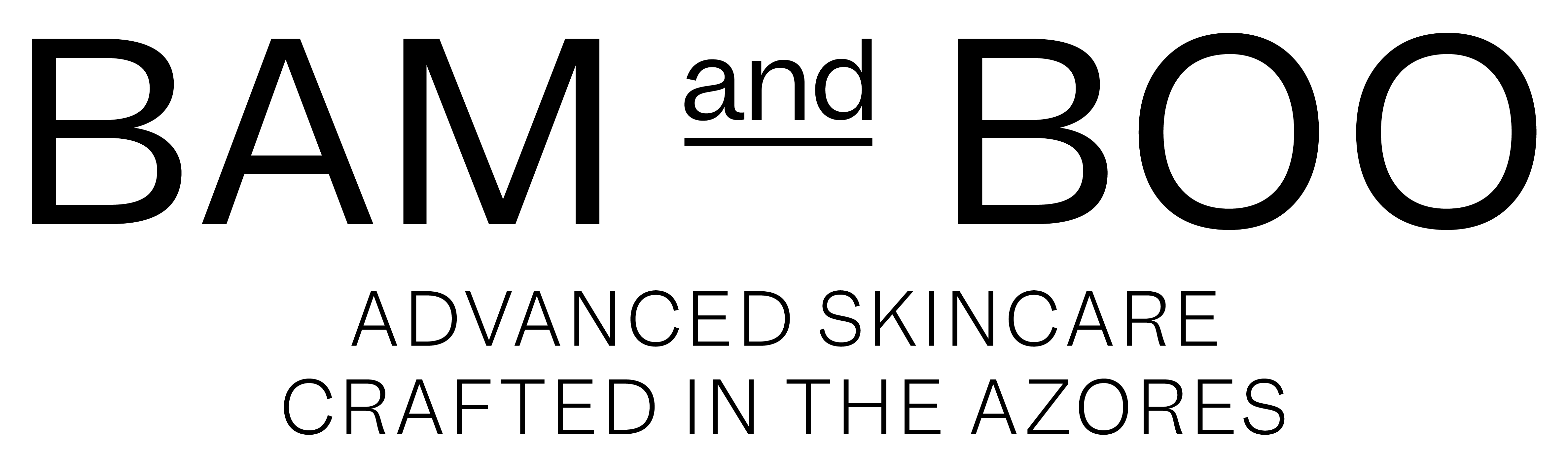 Primary Logo Black - Advanced Skincare Crafted in the Azores Signature - BAMandBOO Grounded Skincare Crafted in the Azores