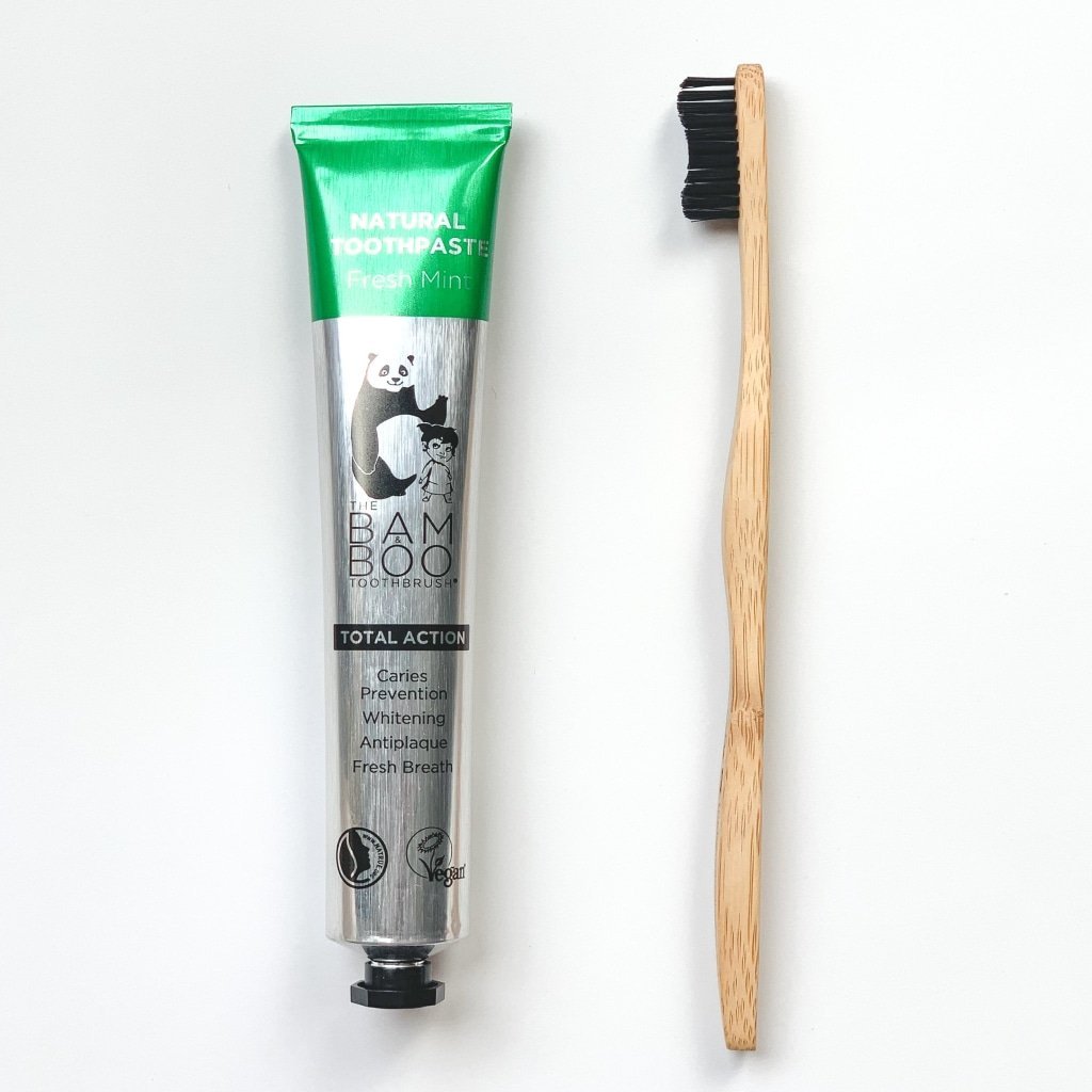 PACK | Toothbrush & Natural Toothpaste - Bam&Boo - Natural Care and Clean Beauty from the Azores